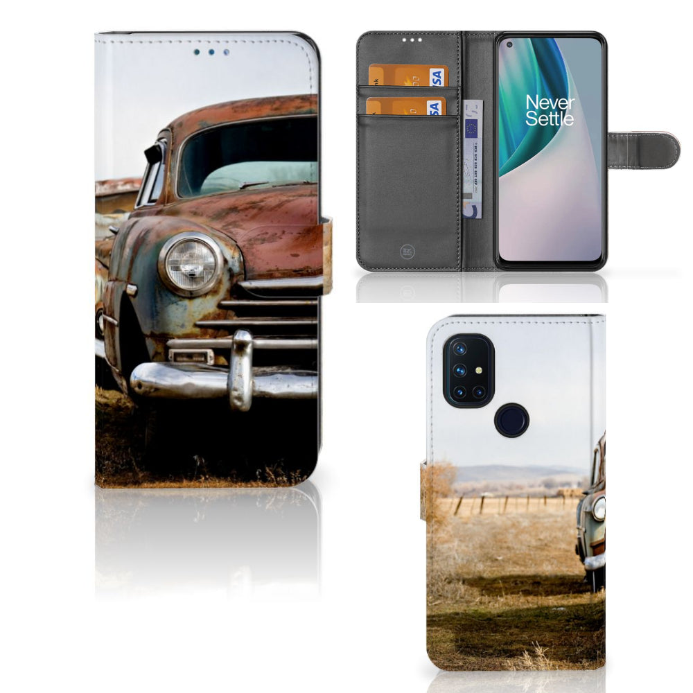 OnePlus Nord N10 Telefoonhoesje met foto Vintage Auto