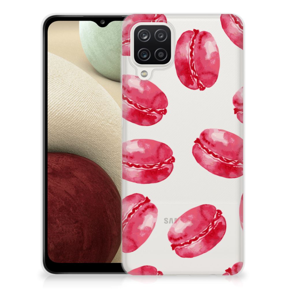 Samsung Galaxy A12 Siliconen Case Pink Macarons