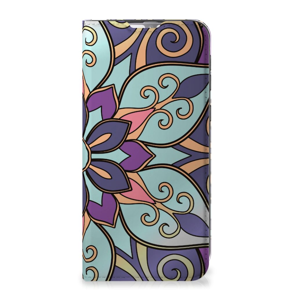 Samsung Galaxy M31 Smart Cover Purple Flower - B2C Telecom