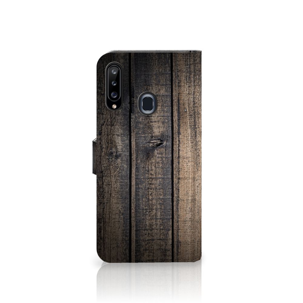 Samsung Galaxy A20s Book Style Case Steigerhout