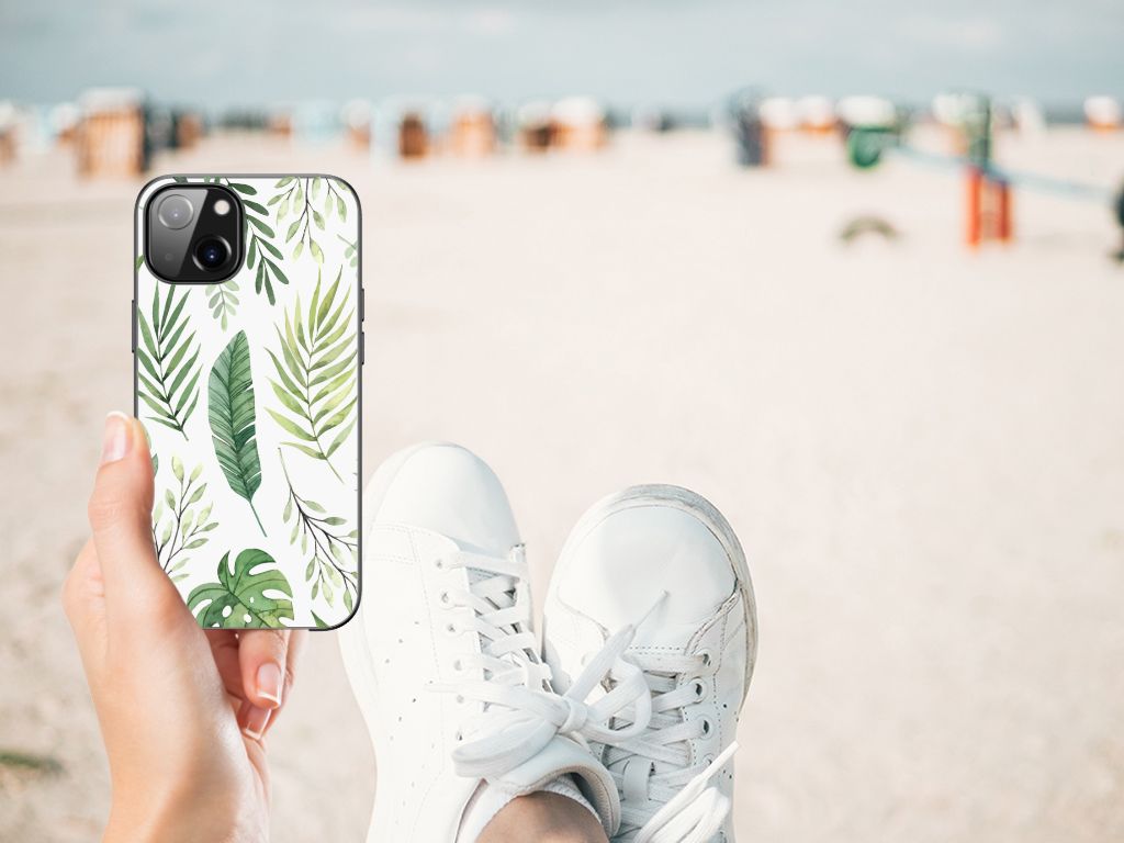 Apple iPhone 13 Bloemen Hoesje Leaves B2C Telecom