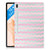 Samsung Galaxy Tab S7FE Hippe Hoes Waves Roze - B2C Telecom
