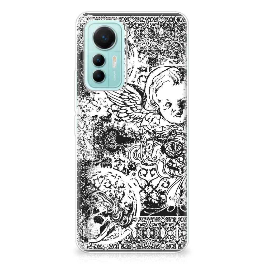 Silicone Back Case Xiaomi 12 Lite Skulls Angel B2C Telecom