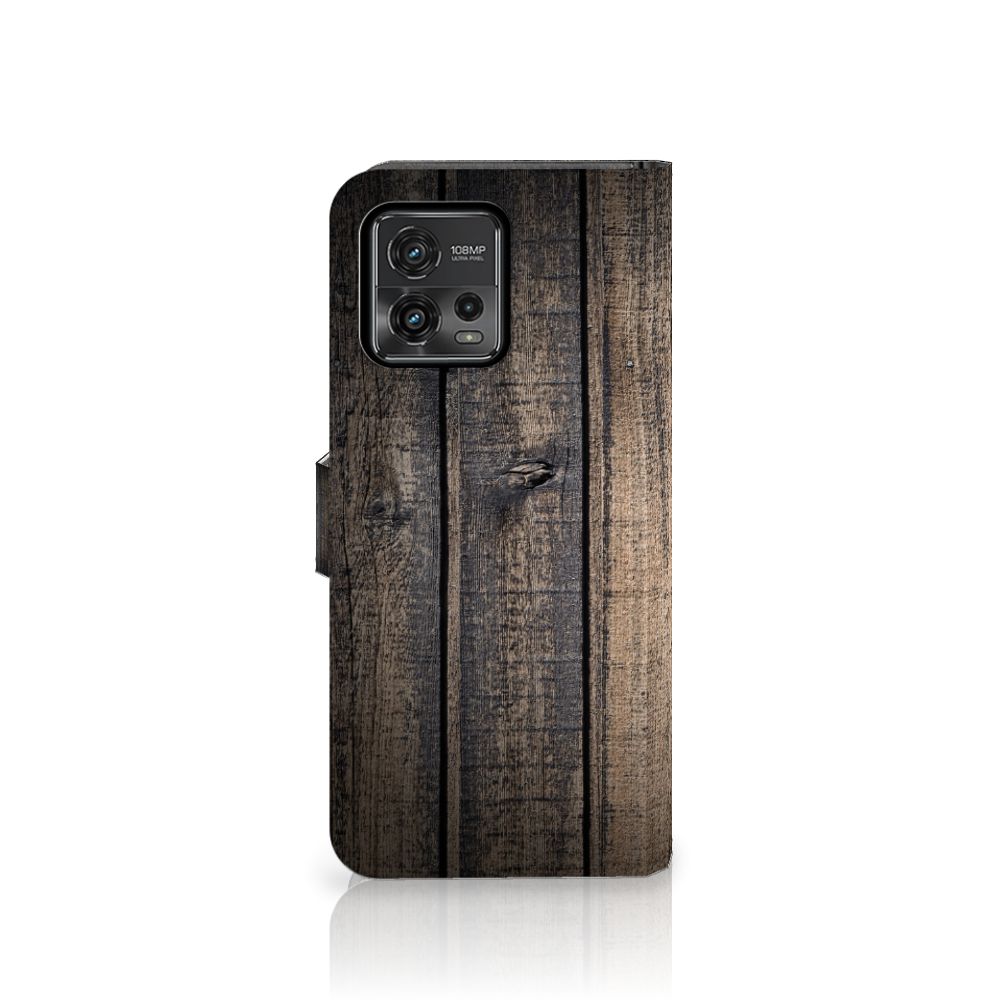 Motorola Moto G72 Book Style Case Steigerhout
