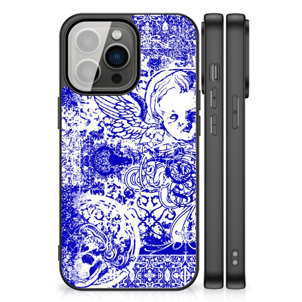 Telefoonhoesje iPhone 13 Pro Angel Skull Blauw B2C Telecom