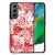 Telefoonhoesje Samsung Galaxy S21FE Angel Skull Rood