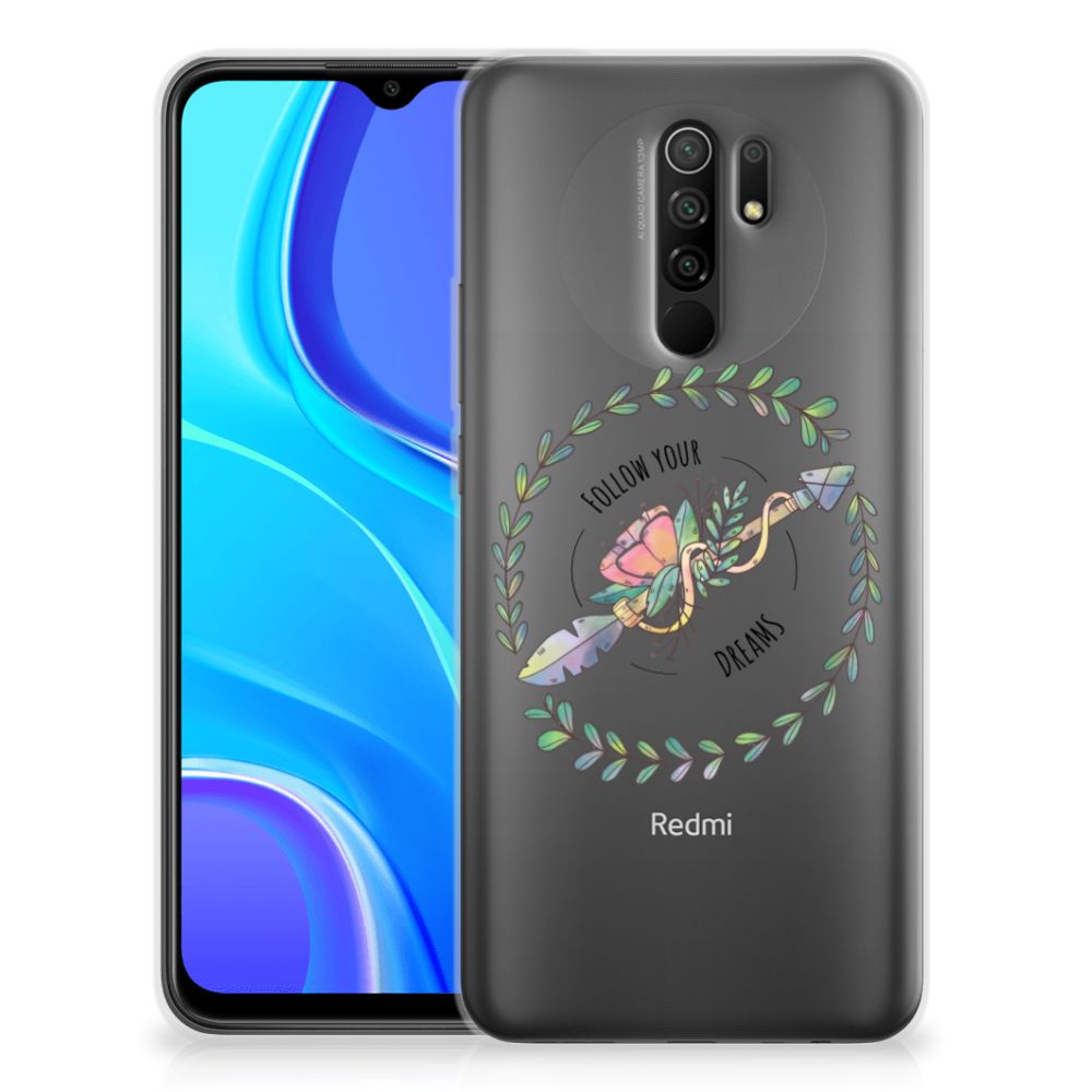Xiaomi Redmi 9 Telefoonhoesje met Naam Boho Dreams B2C Telecom