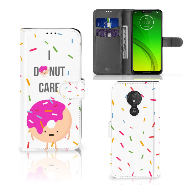 Motorola Moto G7 Power Book Cover Donut Roze