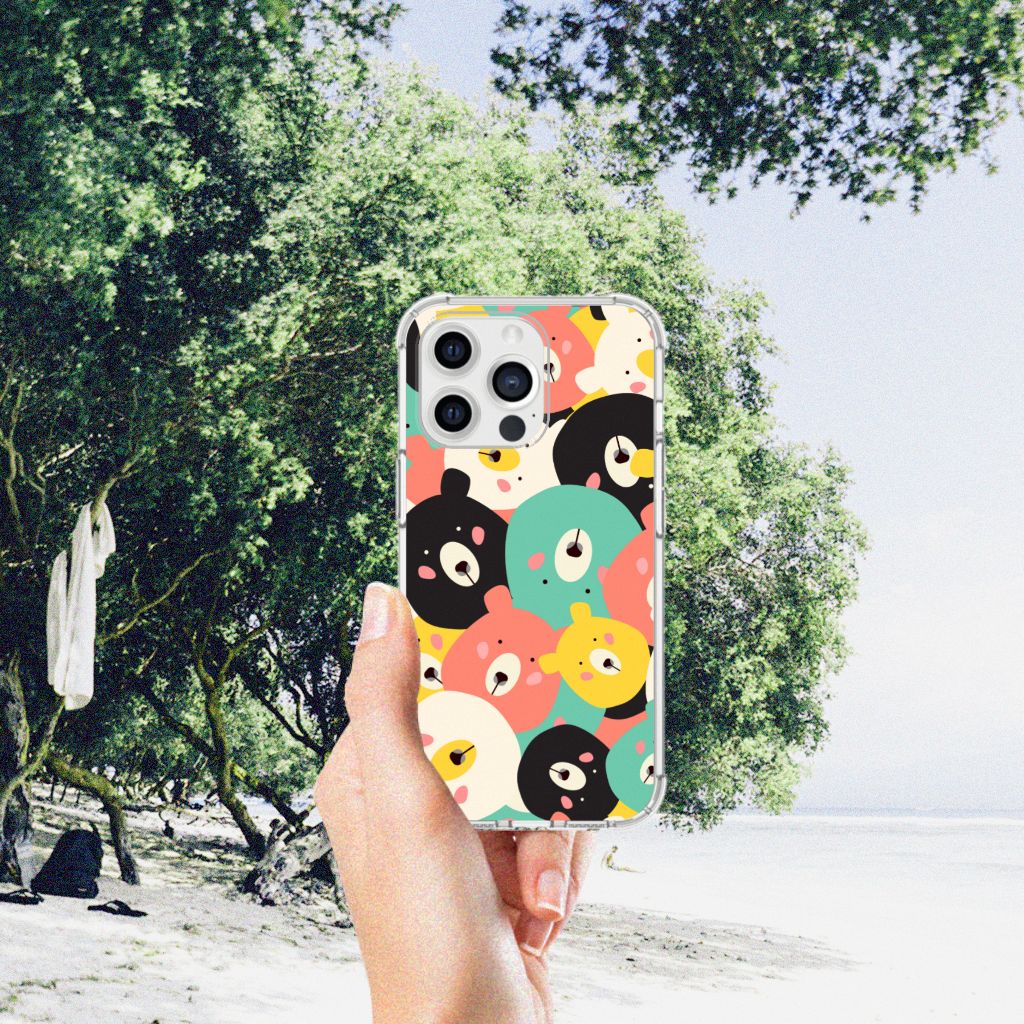 iPhone 13 Pro Max Stevig Bumper Hoesje Bears - B2C Telecom