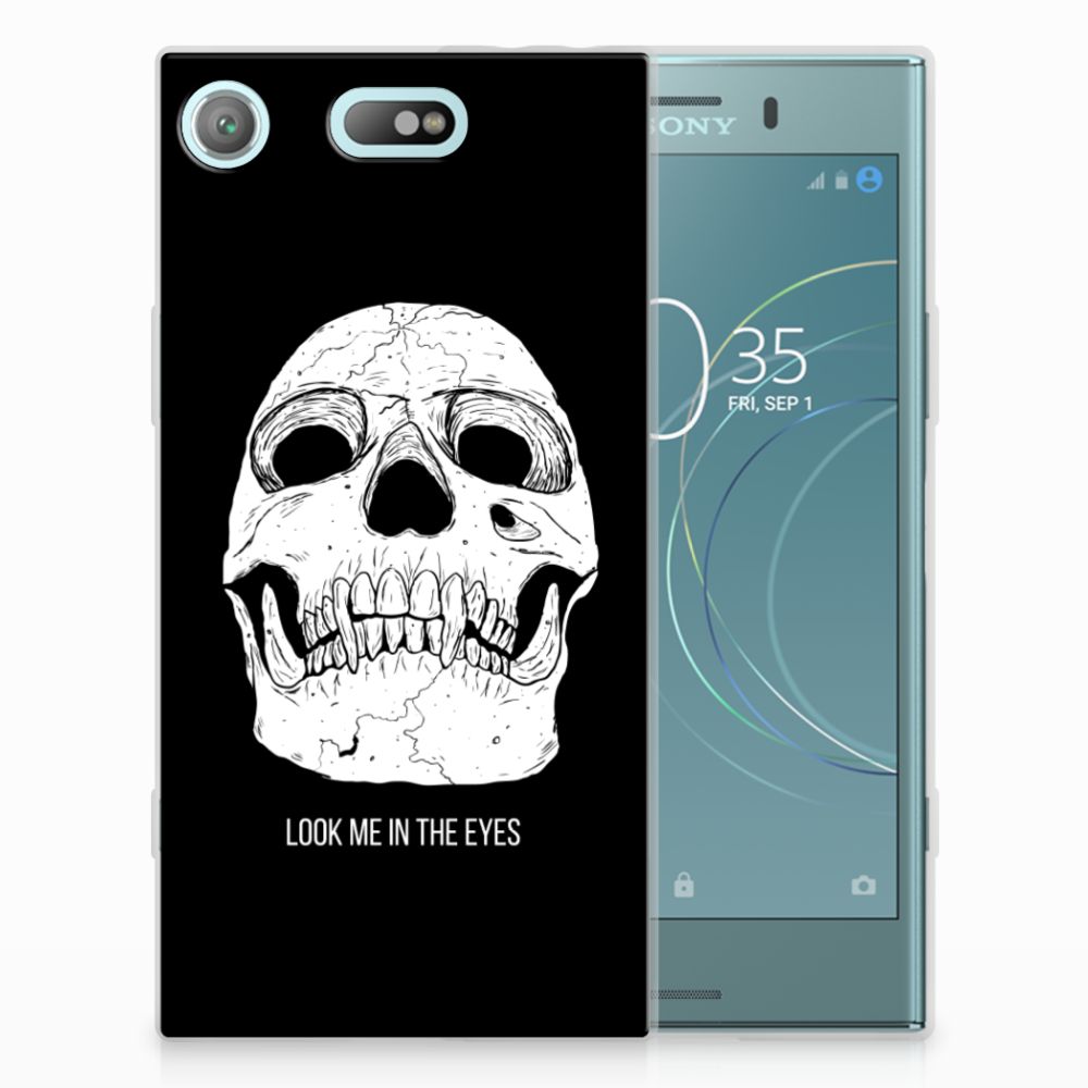 Silicone Back Case Sony Xperia XZ1 Compact Skull Eyes