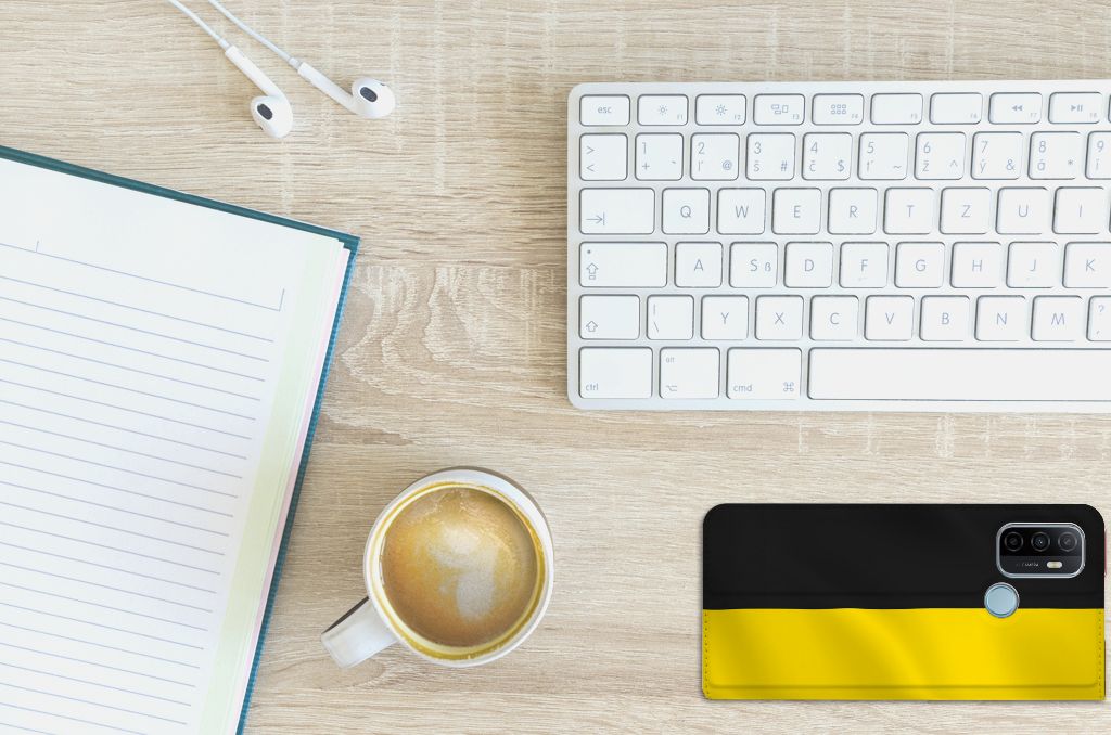 OPPO A53 | A53s Standcase Belgische Vlag - B2C Telecom
