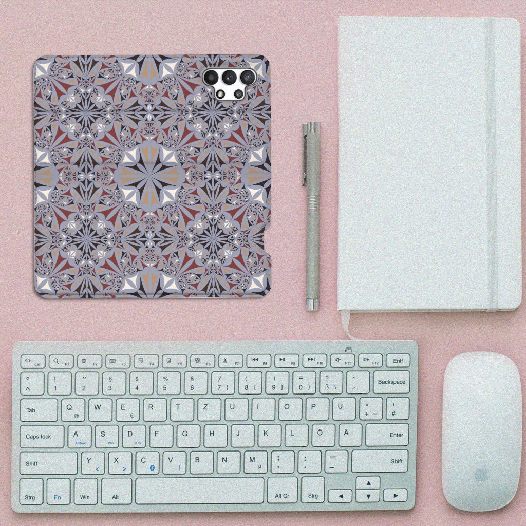 Samsung Galaxy A32 4G | A32 5G Enterprise Editie Standcase Flower Tiles - B2C Telecom