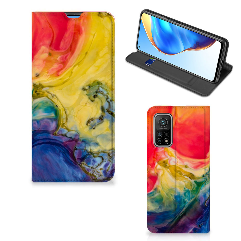 Bookcase Xiaomi Mi 10T | 10T Pro Watercolor Dark