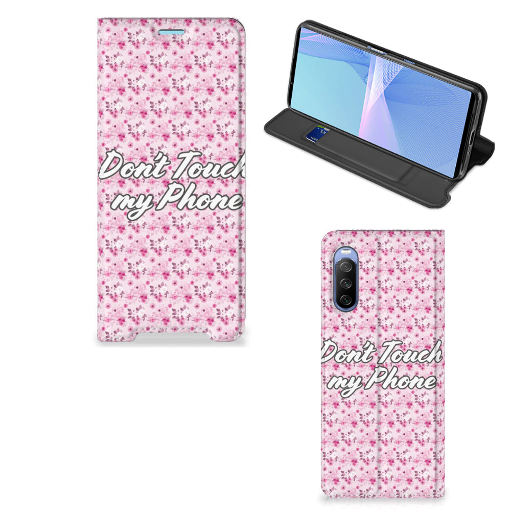 Sony Xperia 10 III Design Case Flowers Pink DTMP