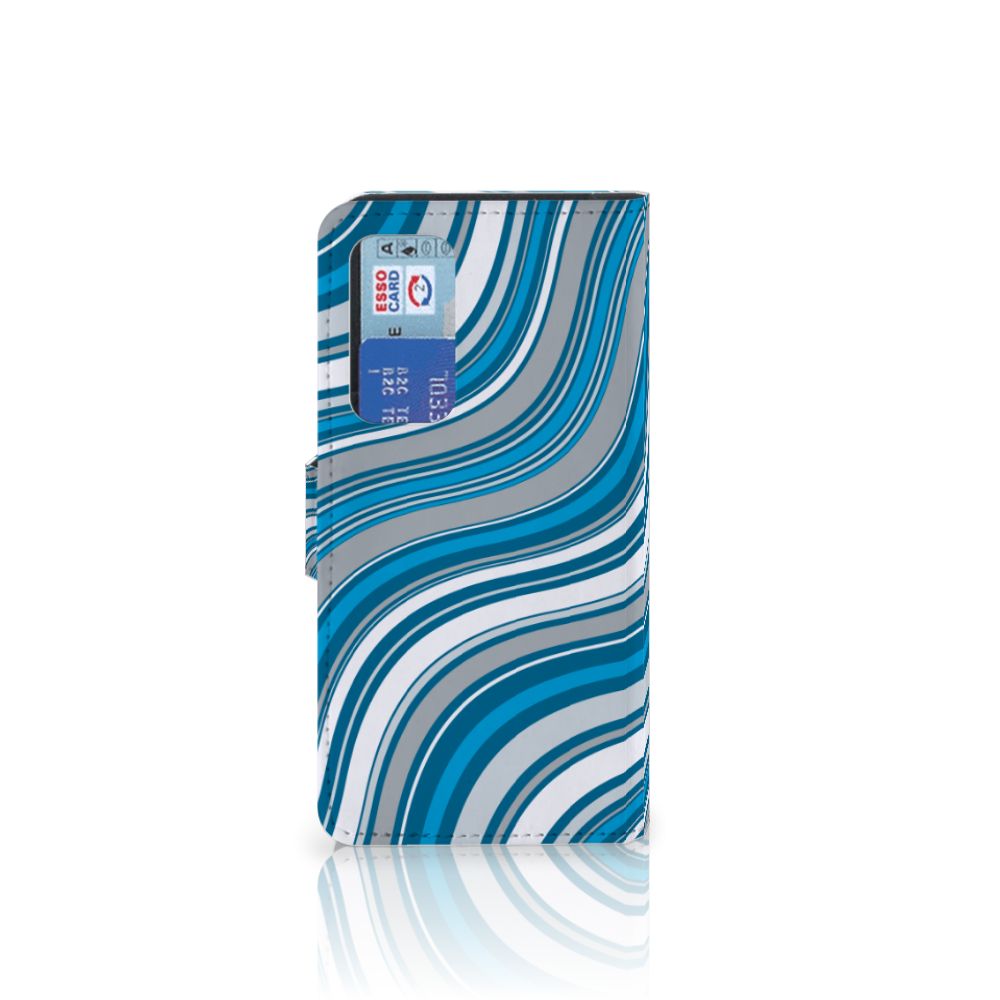 Huawei P40 Telefoon Hoesje Waves Blue