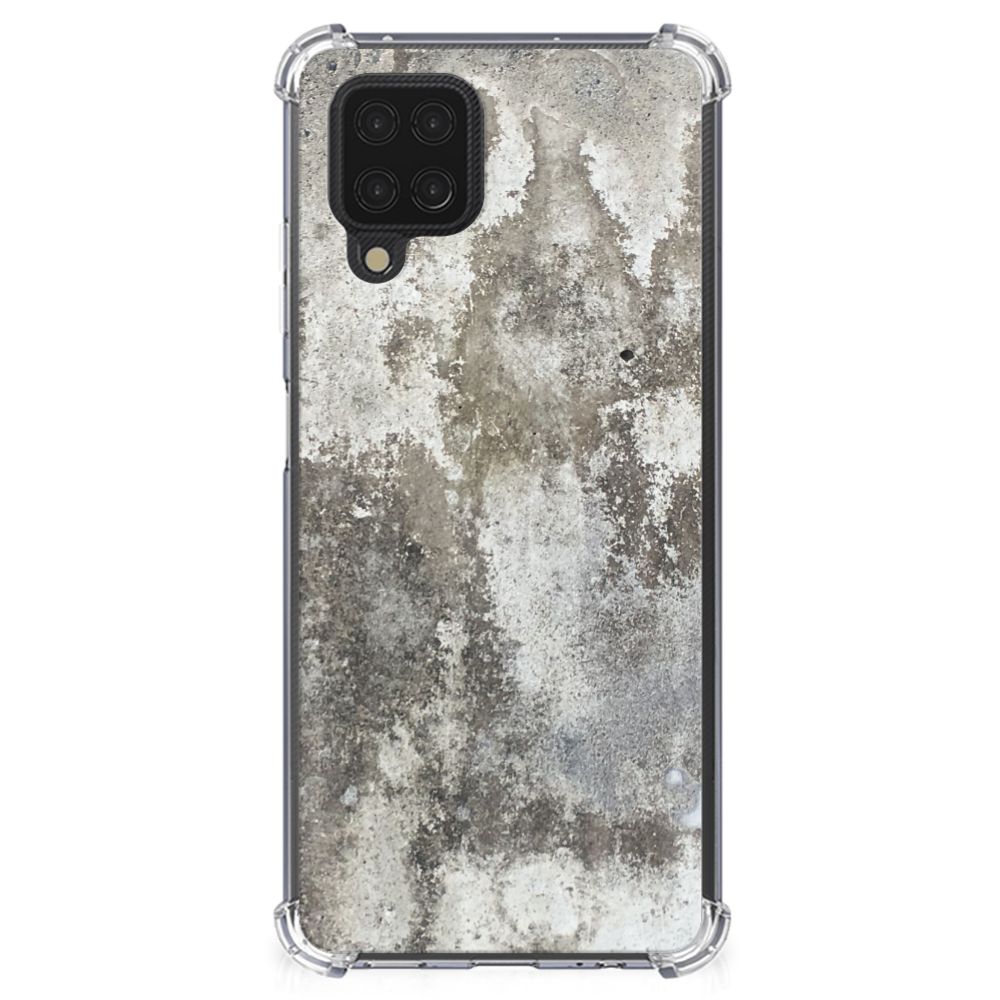 Samsung Galaxy A12 Anti-Shock Hoesje Beton Print