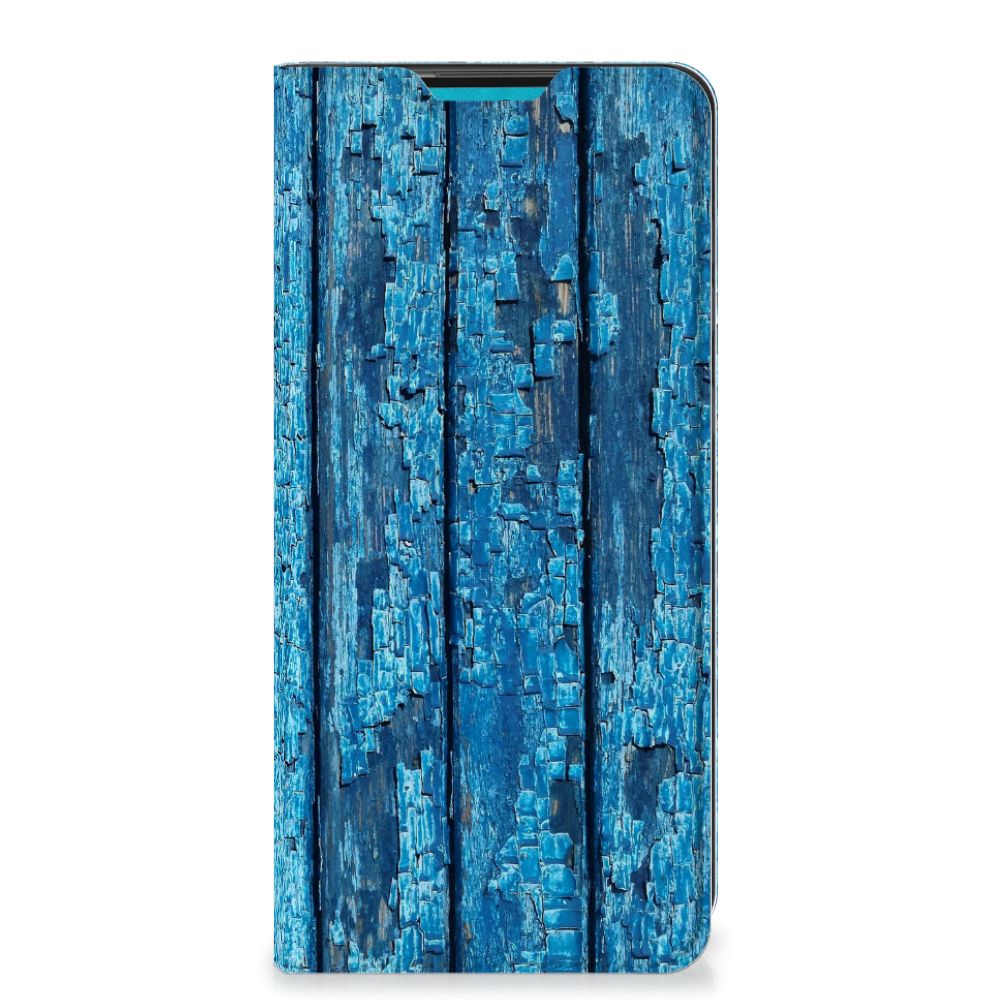 Samsung Galaxy A73 Book Wallet Case Wood Blue - B2C Telecom