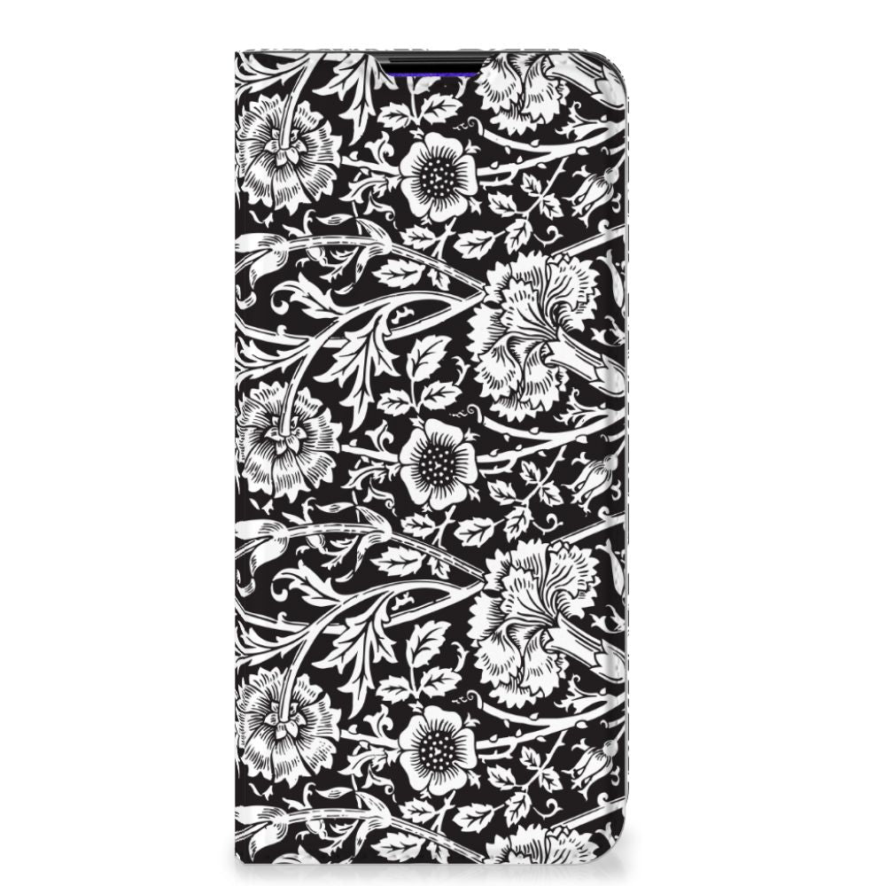 Samsung Galaxy A03s Smart Cover Black Flowers - B2C Telecom