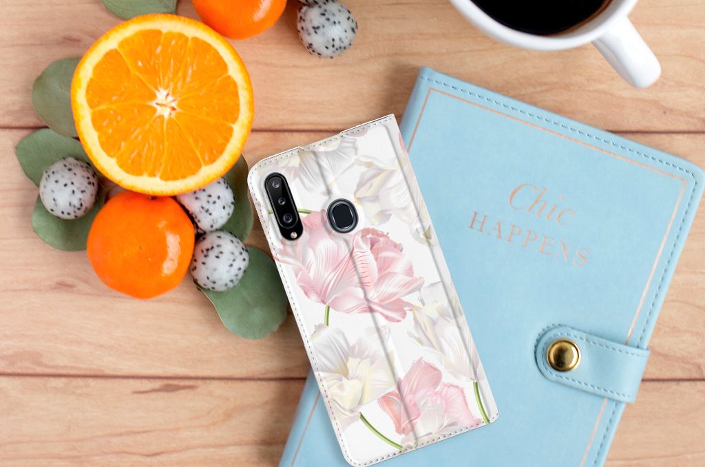 Samsung Galaxy A20s Smart Cover Lovely Flowers - B2C Telecom