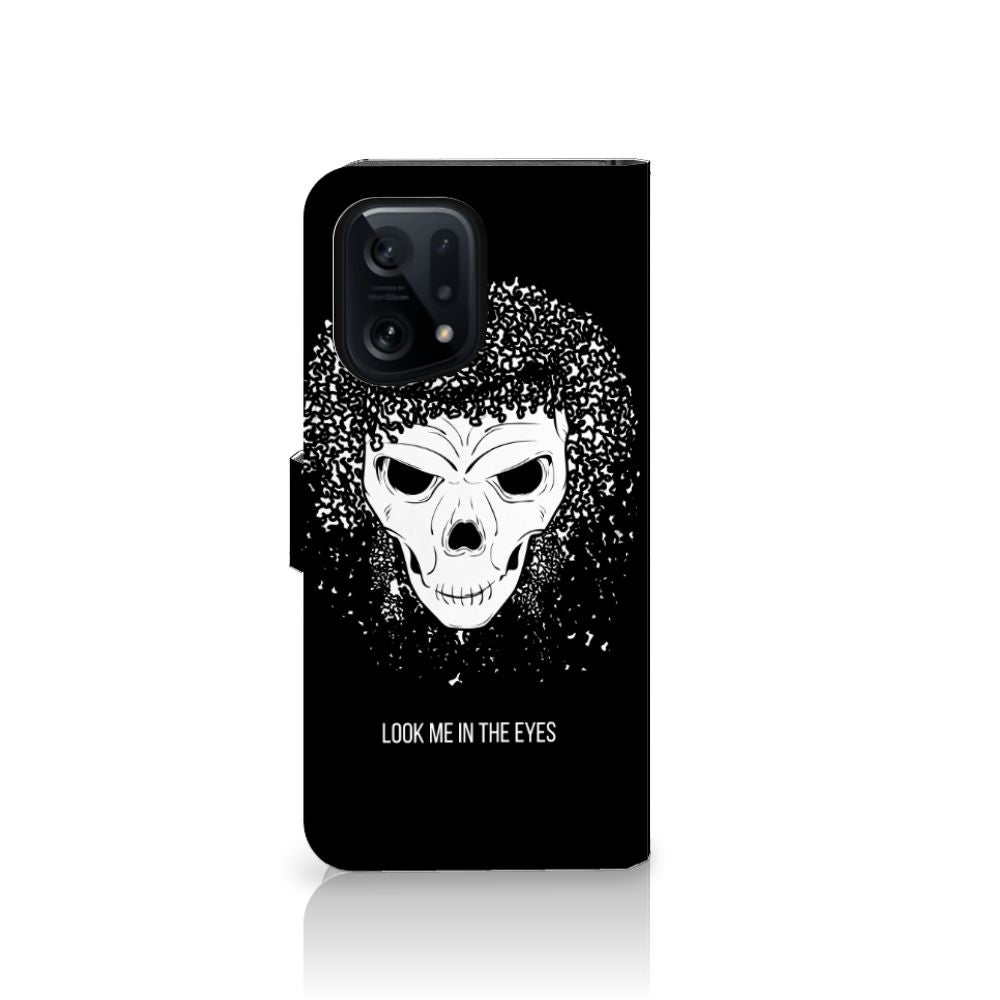 Telefoonhoesje met Naam OPPO Find X5 Skull Hair
