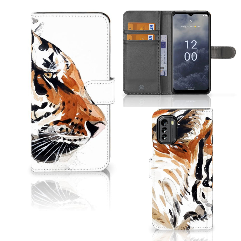 Hoesje Nokia G60 Watercolor Tiger