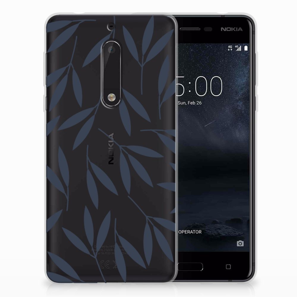 Nokia 5 TPU Case Leaves Blue