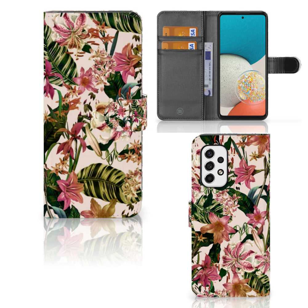 Samsung Galaxy A53 Hoesje Flowers
