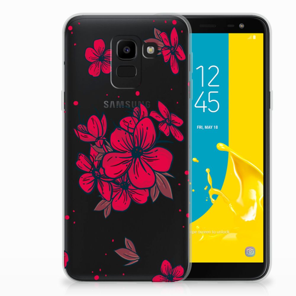 Samsung Galaxy J6 2018 TPU Case Blossom Red