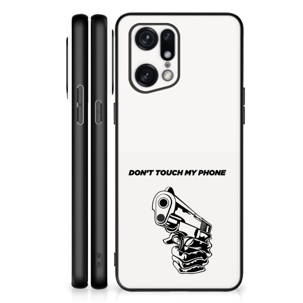 OPPO Find X5 Pro Telefoon Hoesje Gun Don't Touch My Phone