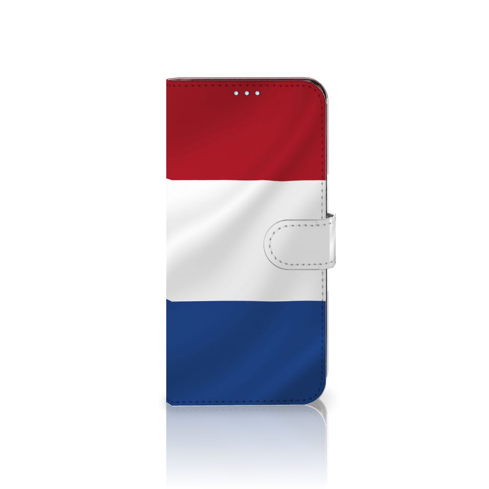 OPPO A76 | A96 Bookstyle Case Nederlandse Vlag met artistiek design van de Nederlandse vlag.
