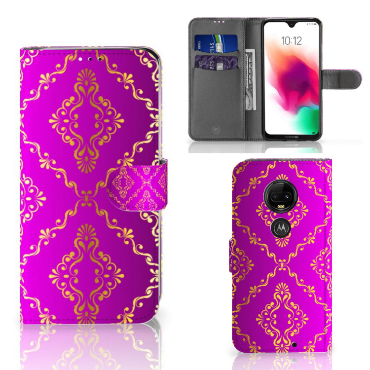 Wallet Case Motorola Moto G7 | G7 Plus Barok Roze