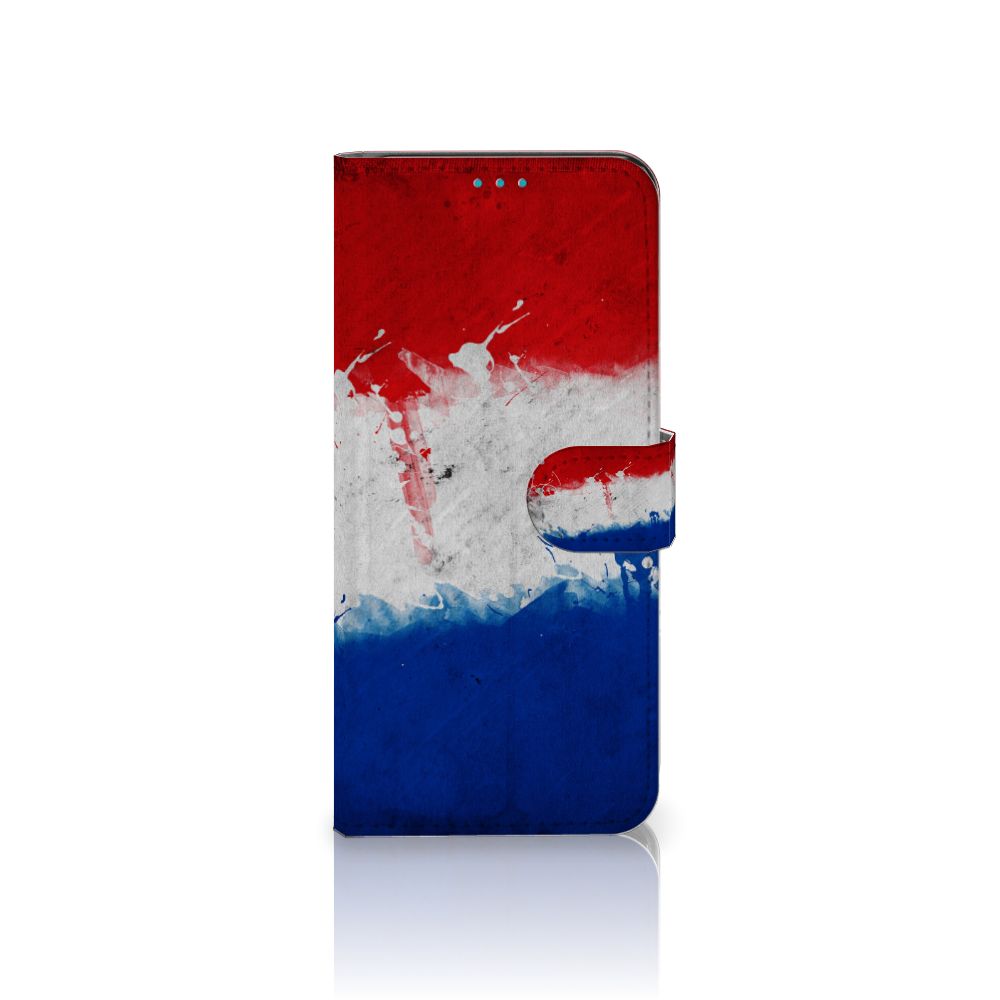 Samsung Galaxy A73 5G Bookstyle Case Nederland met artistiek design van de Nederlandse vlag.