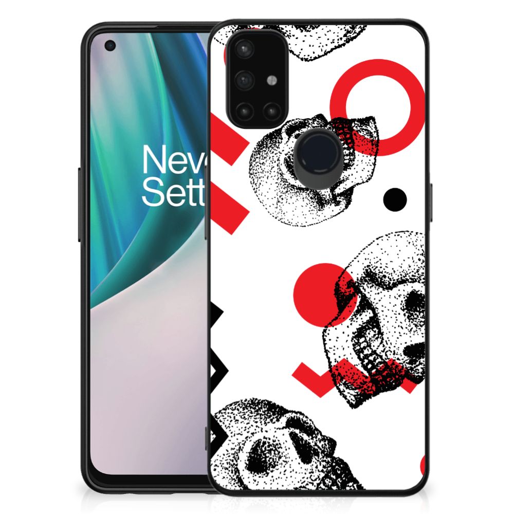 Telefoonhoesje OnePlus Nord N10 5G Skull Red