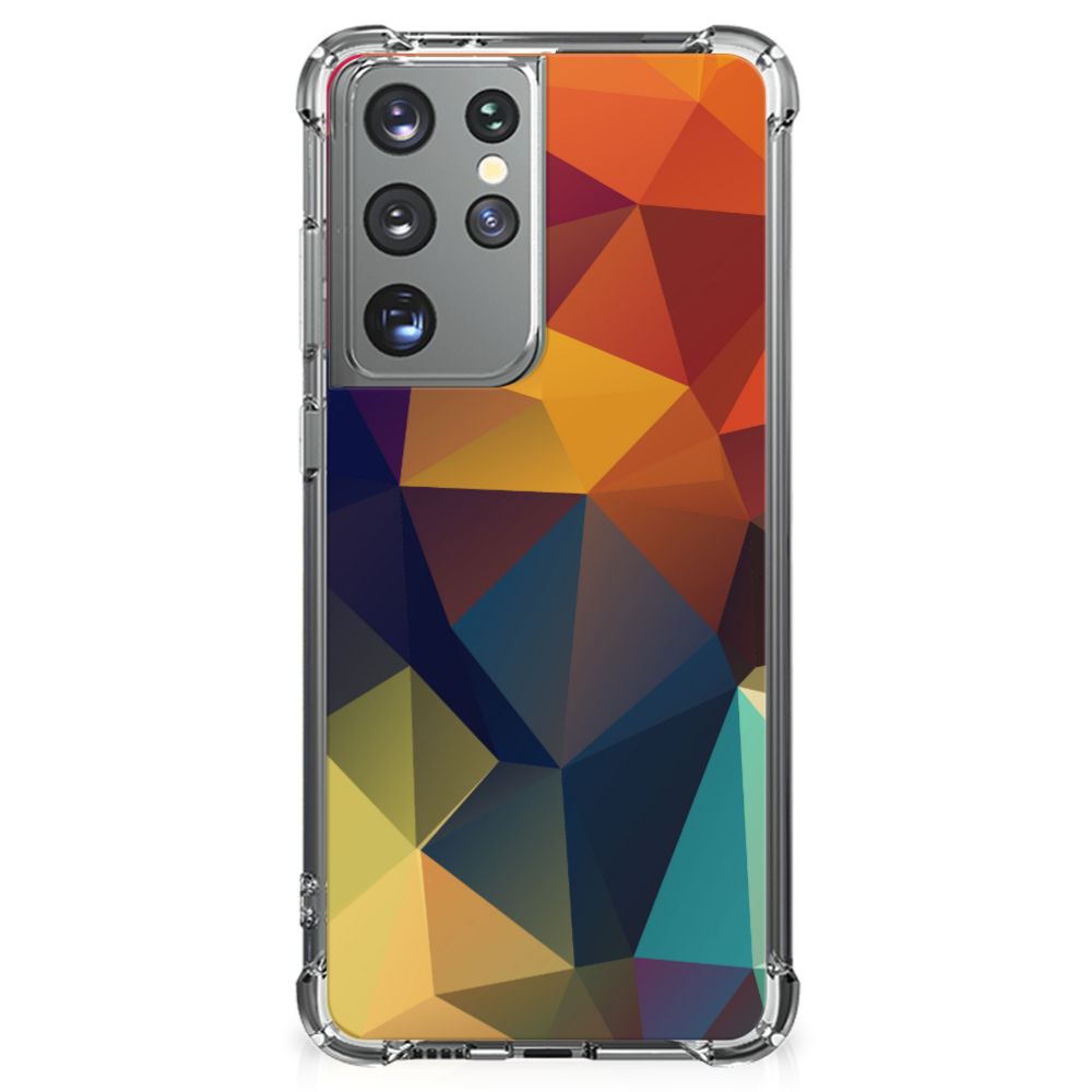 Samsung Galaxy S21 Ultra Shockproof Case Polygon Color B2C Telecom