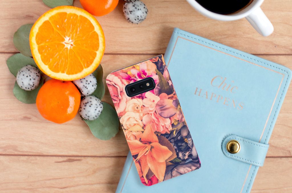 Samsung Galaxy S10e Smart Cover Bosje Bloemen