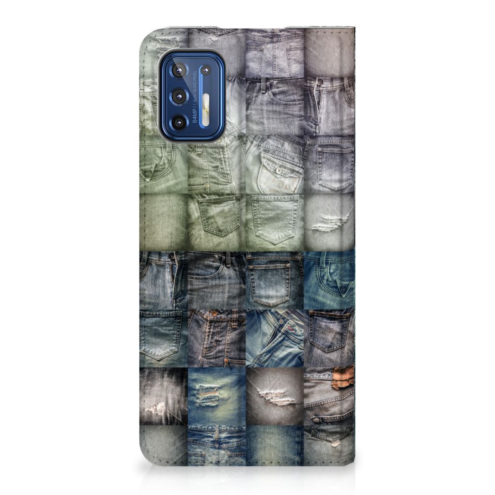 Hippe Standcase Motorola Moto G9 Plus Spijkerbroeken - B2C Telecom