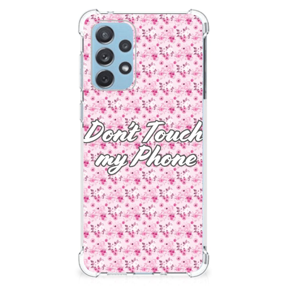 Samsung Galaxy A73 Anti Shock Case Flowers Pink DTMP B2C Telecom