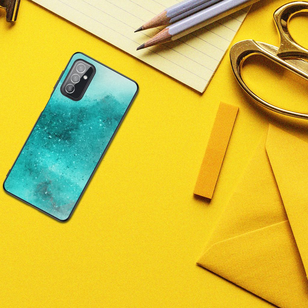 Kleurrijke Telefoonhoesje Samsung Galaxy M52 Painting Blue B2C Telecom