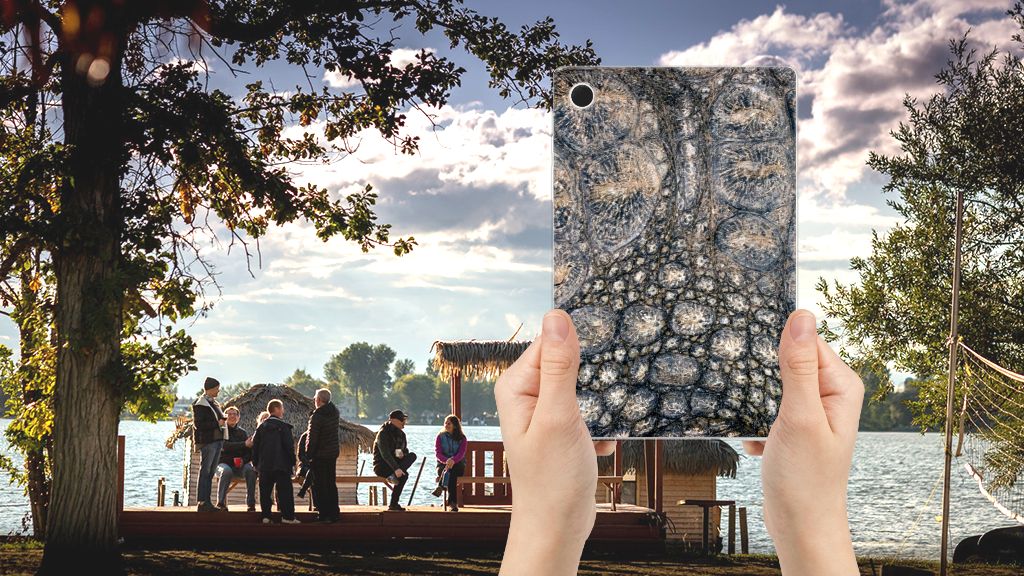 Samsung Galaxy Tab A8 2021/2022 Back Case Krokodillenprint - B2C Telecom