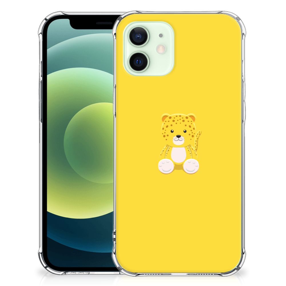 iPhone 12 Mini Stevig Bumper Hoesje Baby Leopard B2C Telecom