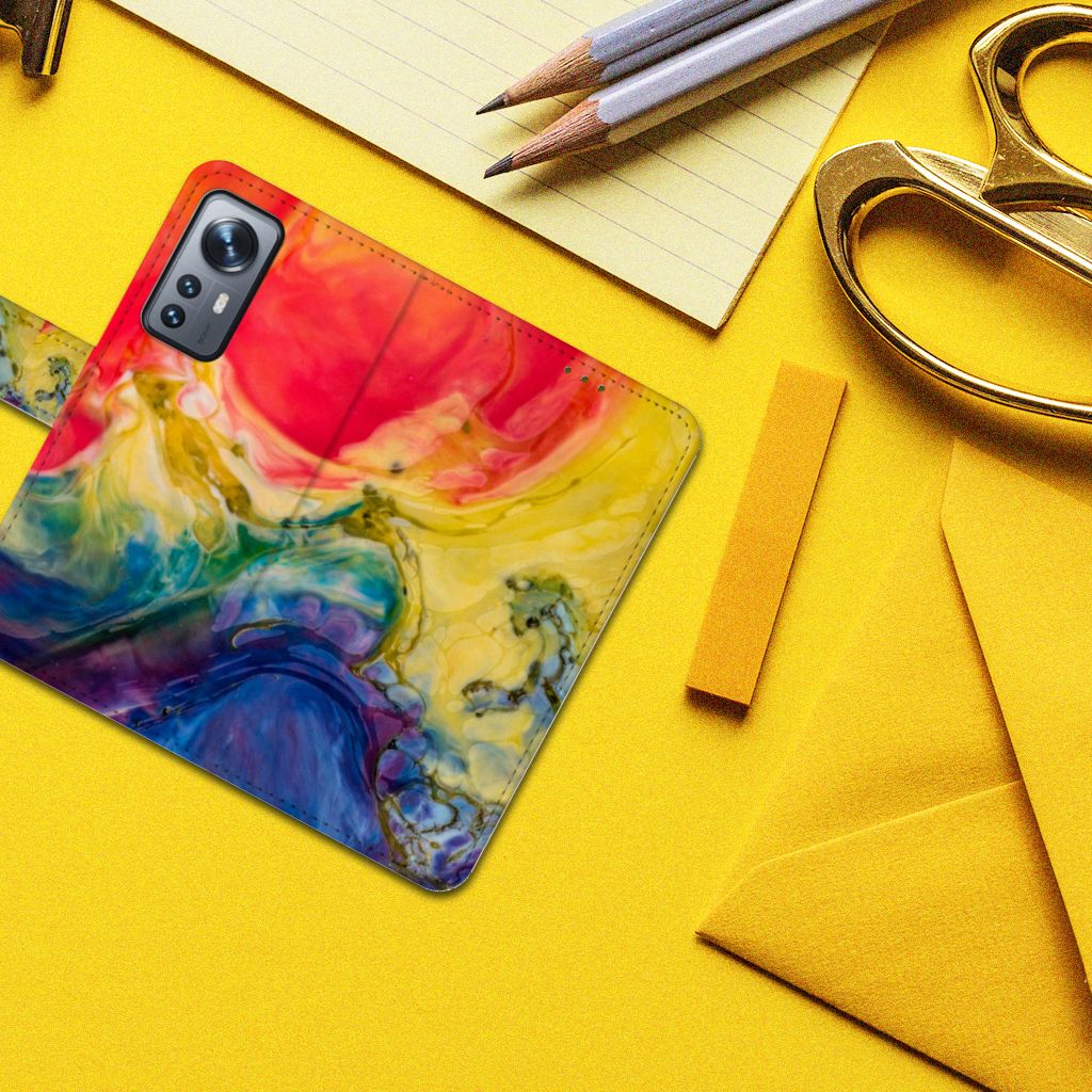 Hoesje Xiaomi 12 | 12X Watercolor Dark