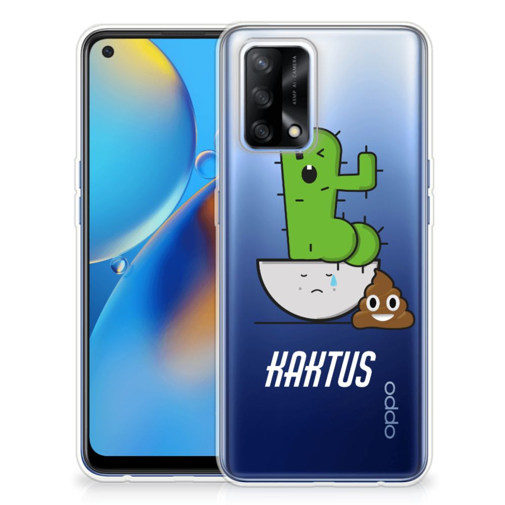 OPPO A74 4G Telefoonhoesje met Naam Cactus Poo B2C Telecom