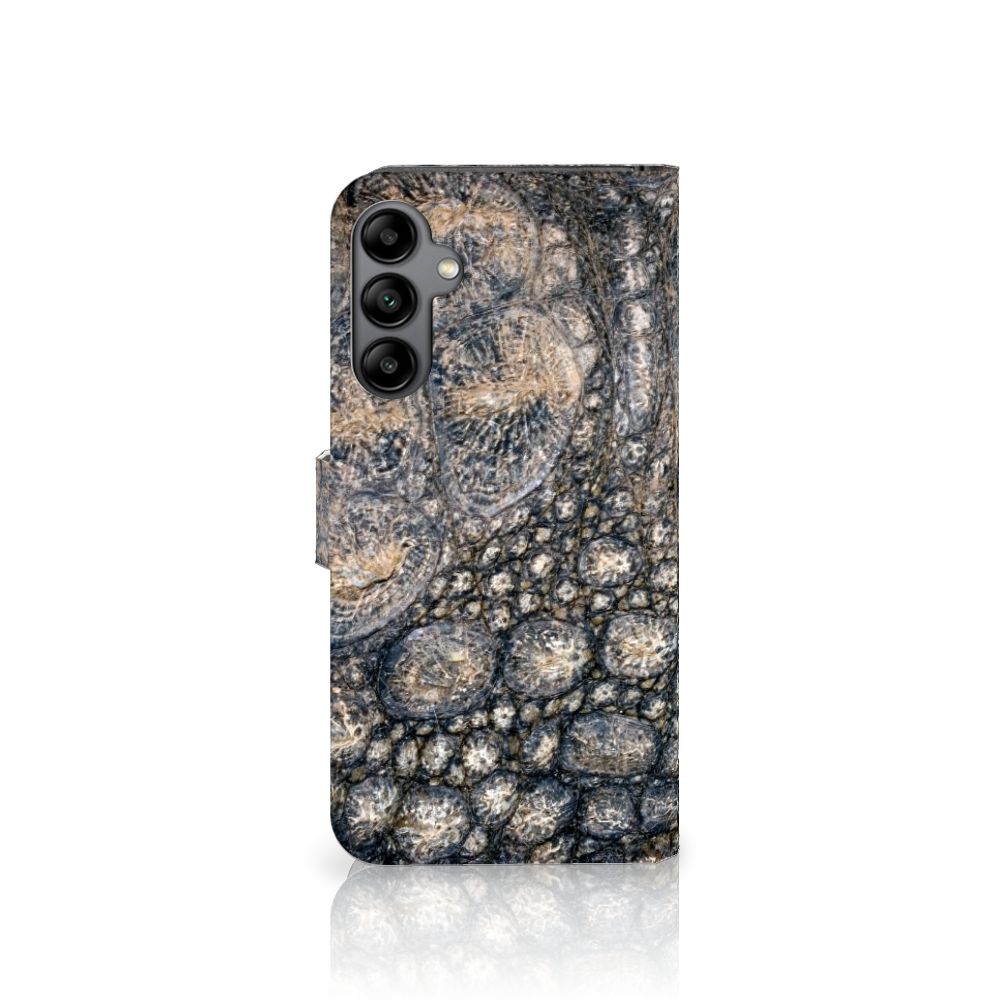 Samsung Galaxy A34 Telefoonhoesje met Pasjes Krokodillenprint