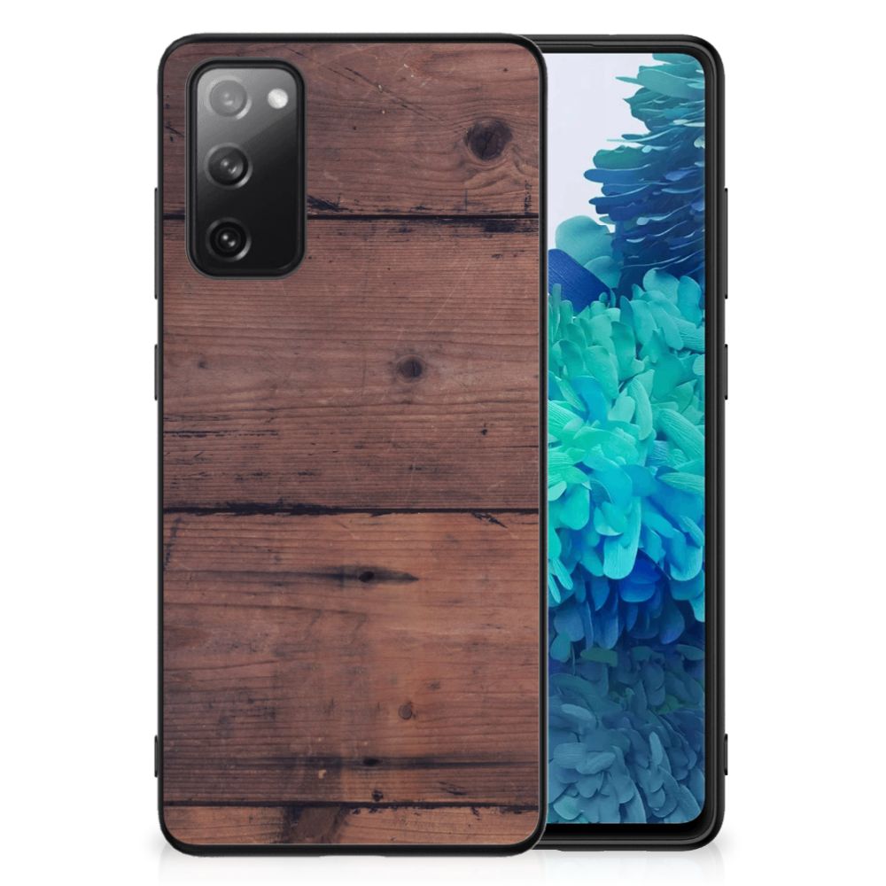 Samsung Galaxy S20 FE Houten Print Telefoonhoesje Old Wood B2C Telecom