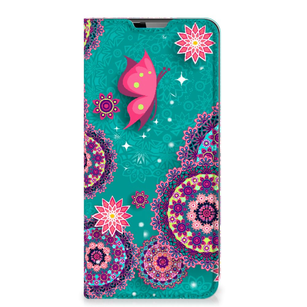 Motorola Moto G9 Plus Bookcase Cirkels en Vlinders - B2C Telecom