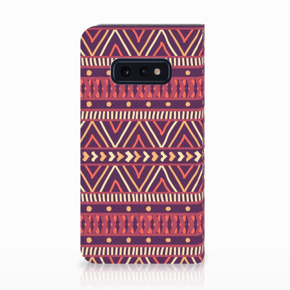 Samsung Galaxy S10e Hoesje met Magneet Aztec Paars
