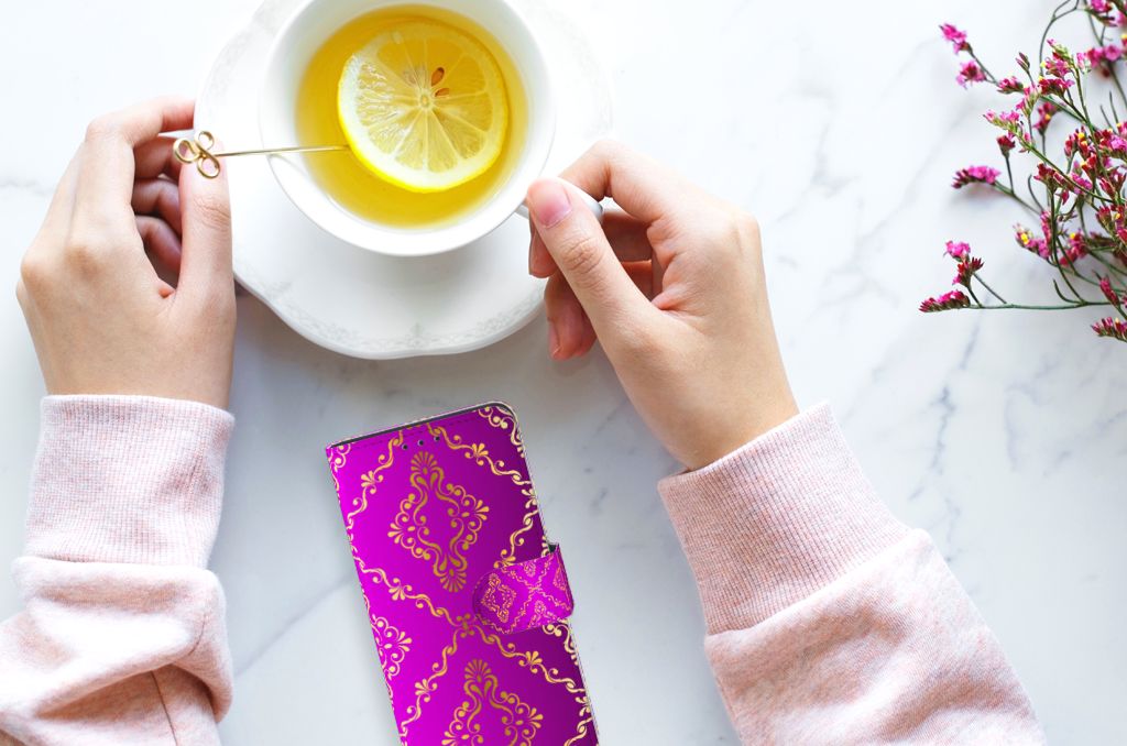 Wallet Case Huawei P40 Barok Roze
