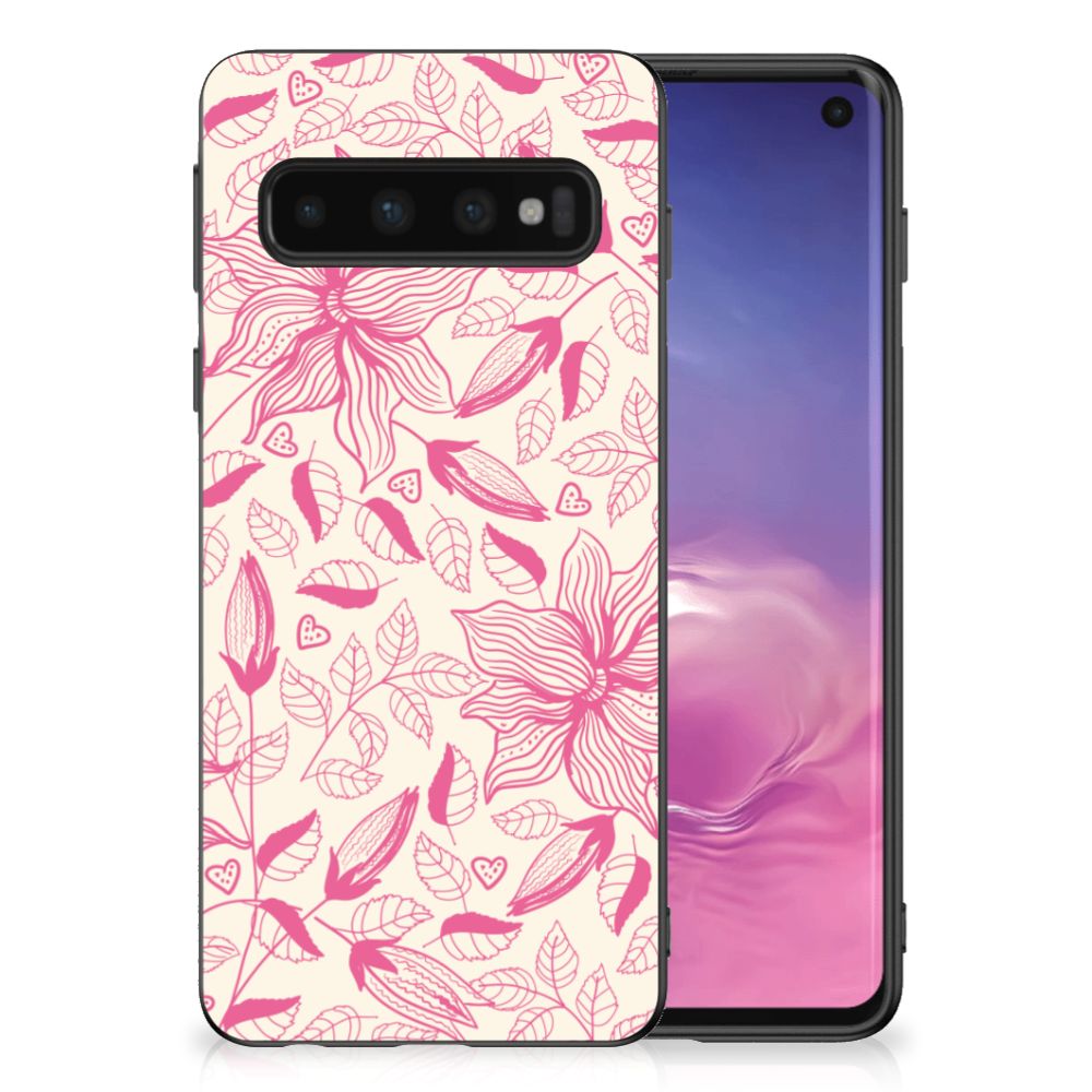 Samsung Galaxy S10 Skin Case Pink Flowers B2C Telecom