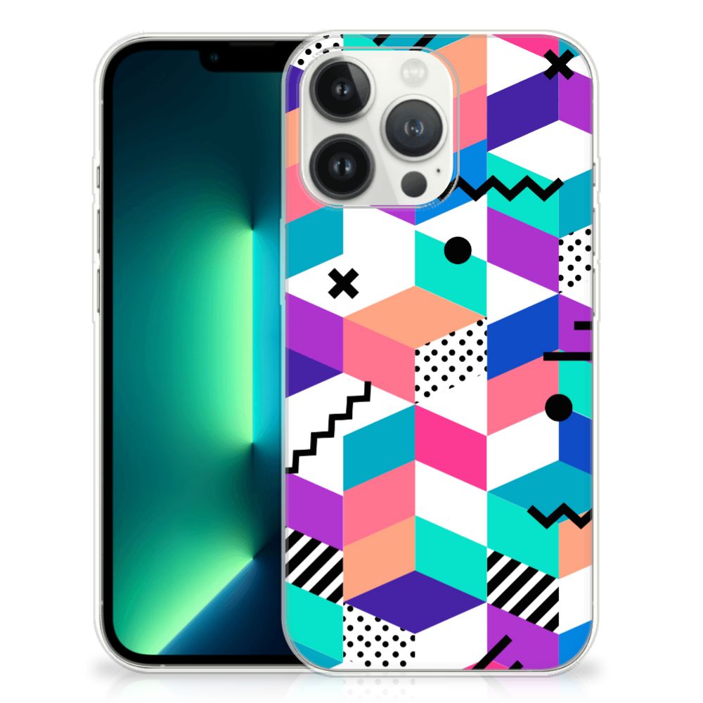 iPhone 13 Pro Max TPU Hoesje Blokken Kleurrijk B2C Telecom