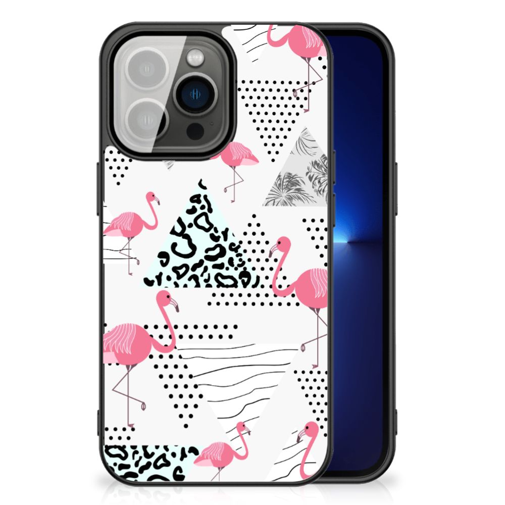 iPhone 13 Pro Dierenprint Telefoonhoesje Flamingo Triangle B2C Telecom